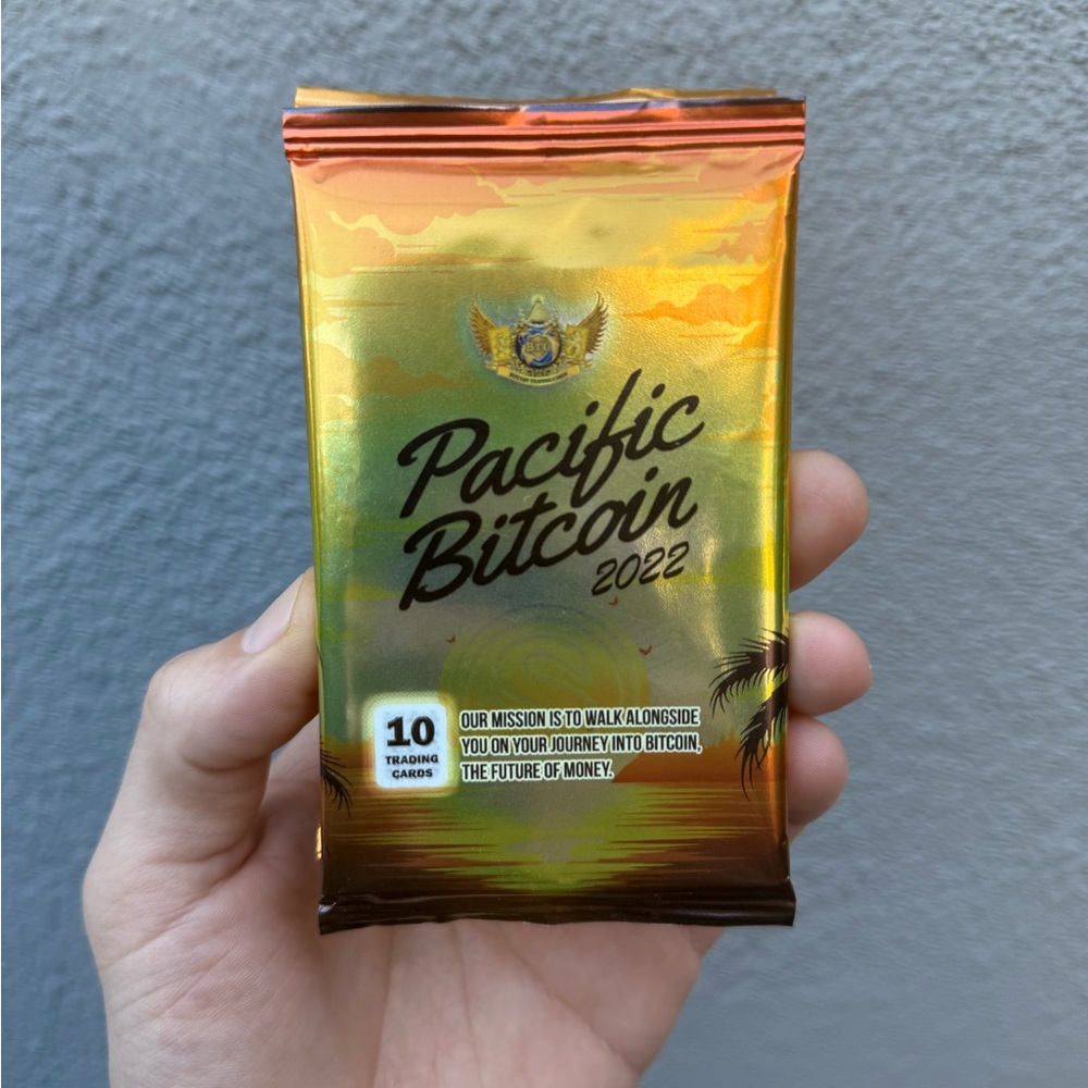 Rare Pacific Bitcoin 2022 Gold Card Pack collectors card game pack card game